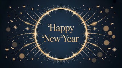 2026 Blue metal number for New Year Celebration. Festive Christmas bright banner. Realistic Golden 3d number