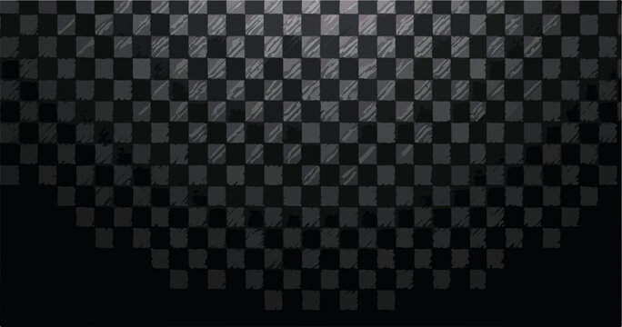 Abstract checkered dark background with a subtle brushed metal texture and gradient.