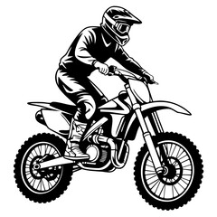 Naklejka premium motocross rider
