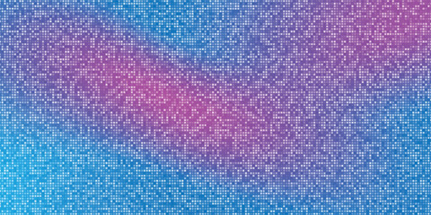 Pink purple disco party pattern background. Iridescent sequin mosaic texture. Abstract shining halftone wallpaper. Pop up comic glitter sparkles backdrop. Retro vector design template