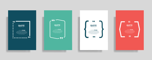 Modern quote frame templates for diverse creative projects and impactful messaging, perfect for social media and presentations, engaging and versatile