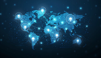Obraz premium abstract technology background