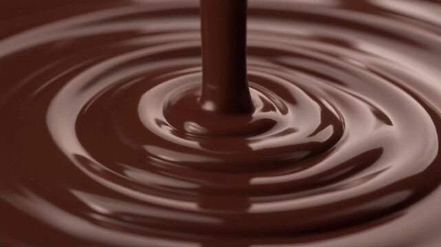 Indulge in the rich, velvety cascade of decadent melted chocolate, perfect for showcasing desserts, confectionery delights, and sweet culinary creations