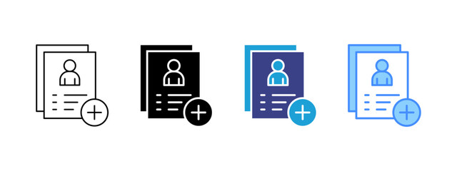 Register icon set multiple style collection