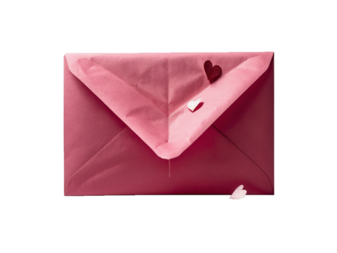Envelope of Hearts. Generative Ai