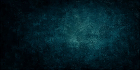 Dark blue grunge texture wall paper design with light sky clouds and black vintage art paint pattern backdrop