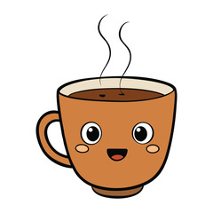 A steaming coffee cup releasing gentle aroma swirls, symbolizing warmth, comfort, and freshness. Perfect for morning energy, café vibes, or cozy relaxation scenes.
