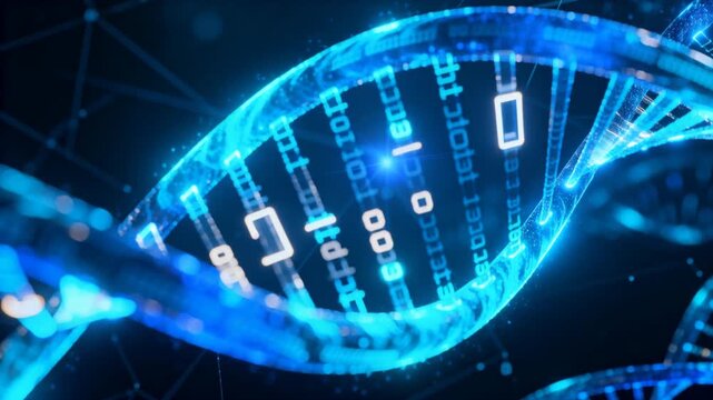 Digital Double Helix Structure of DNA with Binary Code Elements