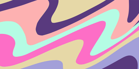 Wave y2k background for retro design. Liquid groovy marble pink background. Purple y2k pattern in modern style pink. Psychedelic retro wave wallpaper