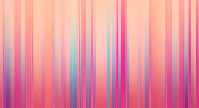 Abstract Vertical Lines Background in Pink Peach and Blue Shades for Modern Design