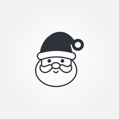 Father Christmas icon symbol illustration vector eps10 logo template design pattern seamless bright minimal design flat design realistic style simple design modern design