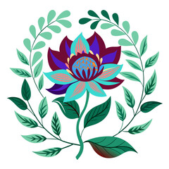 Exquisite floral design with vibrant colors and artistic flair, perfect for branding, invitations, and creative projects needing a touch of elegance