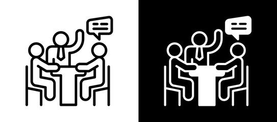 Education And Training whiteblack icon