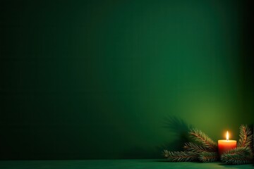 Festive Christmas background with generous copyspace and holiday decorative elements
