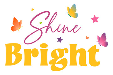 Obraz premium A vibrant, whimsical design featuring the words 