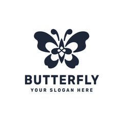 Elegant Abstract Butterfly Logo Design