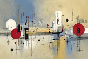 Abstract modern pattern with dimensional simplicity