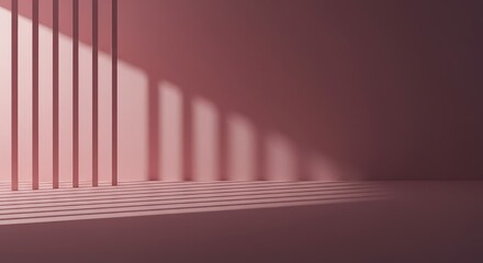 Obraz premium Architectural repetition and structured negative space creating a visual beat across a smooth, blank surface ,backdrop ,empty ,line