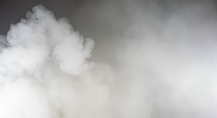 Ethereal abstract background featuring soft white vapor and diffused light, creating an empty atmospheric field for creative design placement ,flow ,neutral ,field