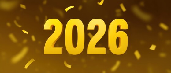 2026 Happy New Year Banner of Cheer and Progress. A Shining Celebration Filled with Magic and Friends on harmony, colourful, hope