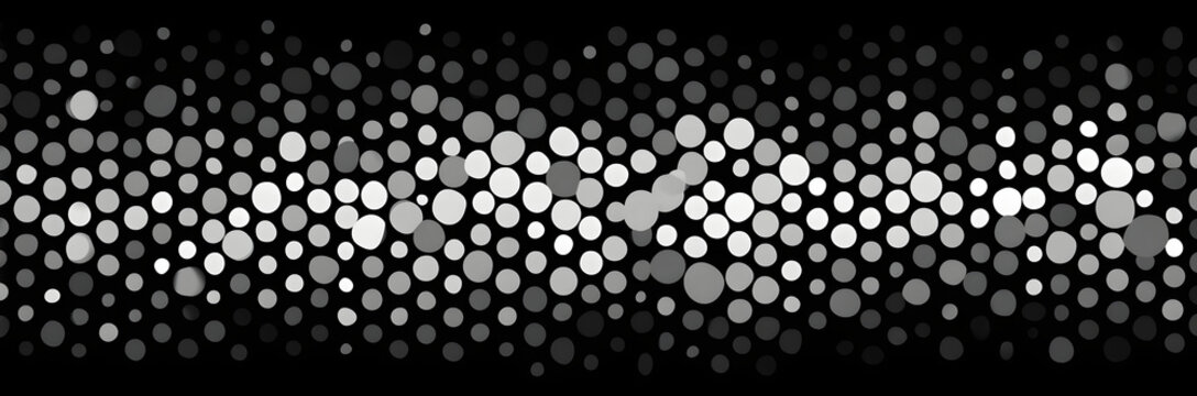 Dot pattern seamless background. Polka dot pattern template Monochrome dotted texture - Powered by Adobe