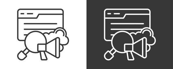 Sem Icon Set Vector Collection Isolated In Black And White