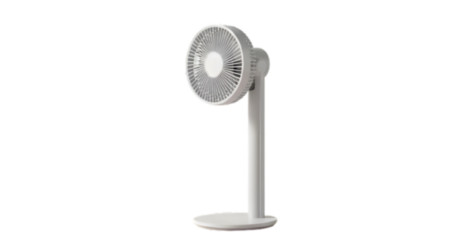 Shop best white oscillating stand fan for home cooling and air circulation online now on transparent background