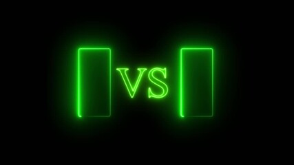 VS versus bars neon animated versus vs bars neon Animation boxing challenge chart color competition victory vs defeat fight frame.. - Powered by Adobe