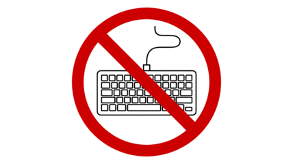 Restricted access icon conveying prohibition, a bold warning symbol, perfect for security protocols, safety regulations, and clear communication of limitations