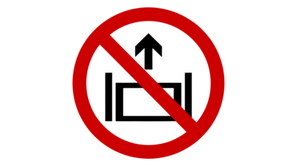 Bold red prohibition sign offers strong visual for restriction, warning, or denial, perfect for impactful safety messages and clear communication