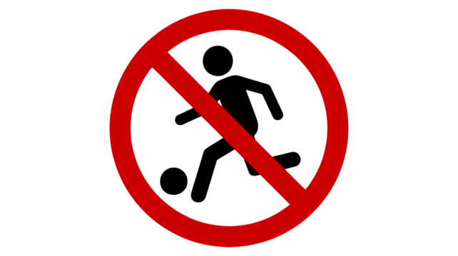 Bold red prohibition sign asserting restriction and refusal, symbolizing disagreement or denial, ideal for warnings, alerts, and safety notices