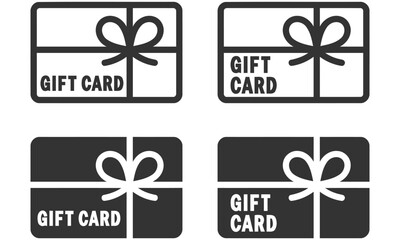  gift card icons modern  style  payment