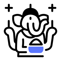 This Ganesha icon is suitable for India Culture.