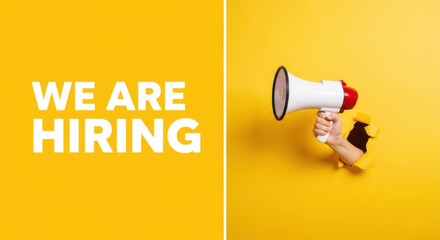 Company Hiring New Employees: Promoting Career Opportunities and Recruitment Campaign Seeking Talented Professionals for Business Development and Growth