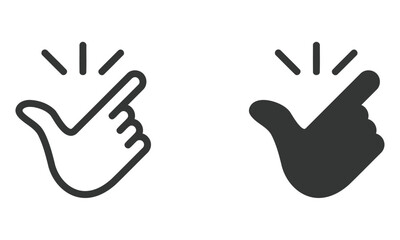 Snap fingers icon like an easy  symbol vector illustration