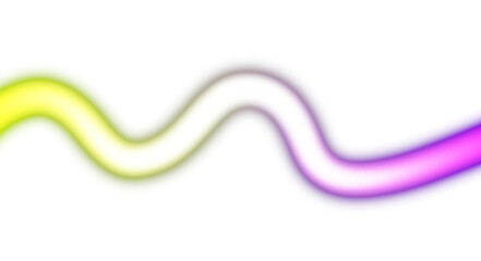 Neon glowing wave overlay PNG. abstract curved lines neon glowing color flow on transparent background, light beams overlay. Color gradient shape. Light leaks effect 