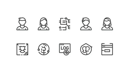 "Minimal Chat and Message Icons — Modern Flat Vector UI UX Communication Design Set"