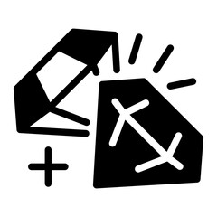 This Diamond icon is suitable for Mardi Gras.