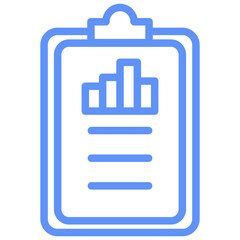 Plan Outline Blue Color Icon