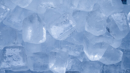 Pieces of crushed ice background close up