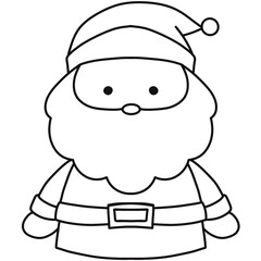 Santa Claus outline