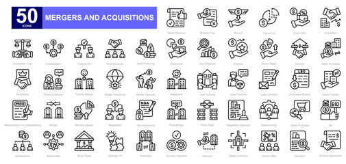 Mergers and Acquisitions theme iconset