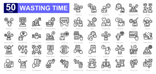 Wasting Time theme iconset