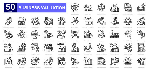 Business Valuation theme iconset