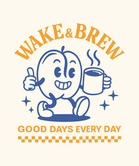 The Social Coffee Club – Vintage Organic T-Shirt Design | Minimal Coffee Quote Graphic for Barista & Café Lovers