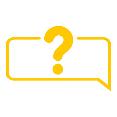 Simple Question Mark Speech Bubble