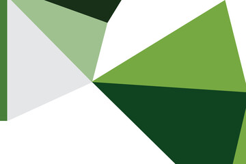 Light Green vector geometric simple minimalistic background, which consist of triangles on white background. Triangular pattern with gradient for your business design.