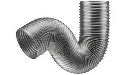 Flexible aluminum air duct for ventilation system