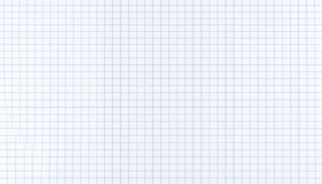 Close-up of blue graph paper with grid lines.