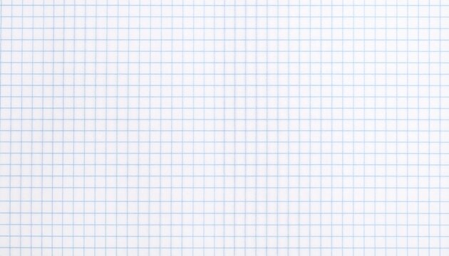 Close-up of white graph paper with grid lines. - Powered by Adobe